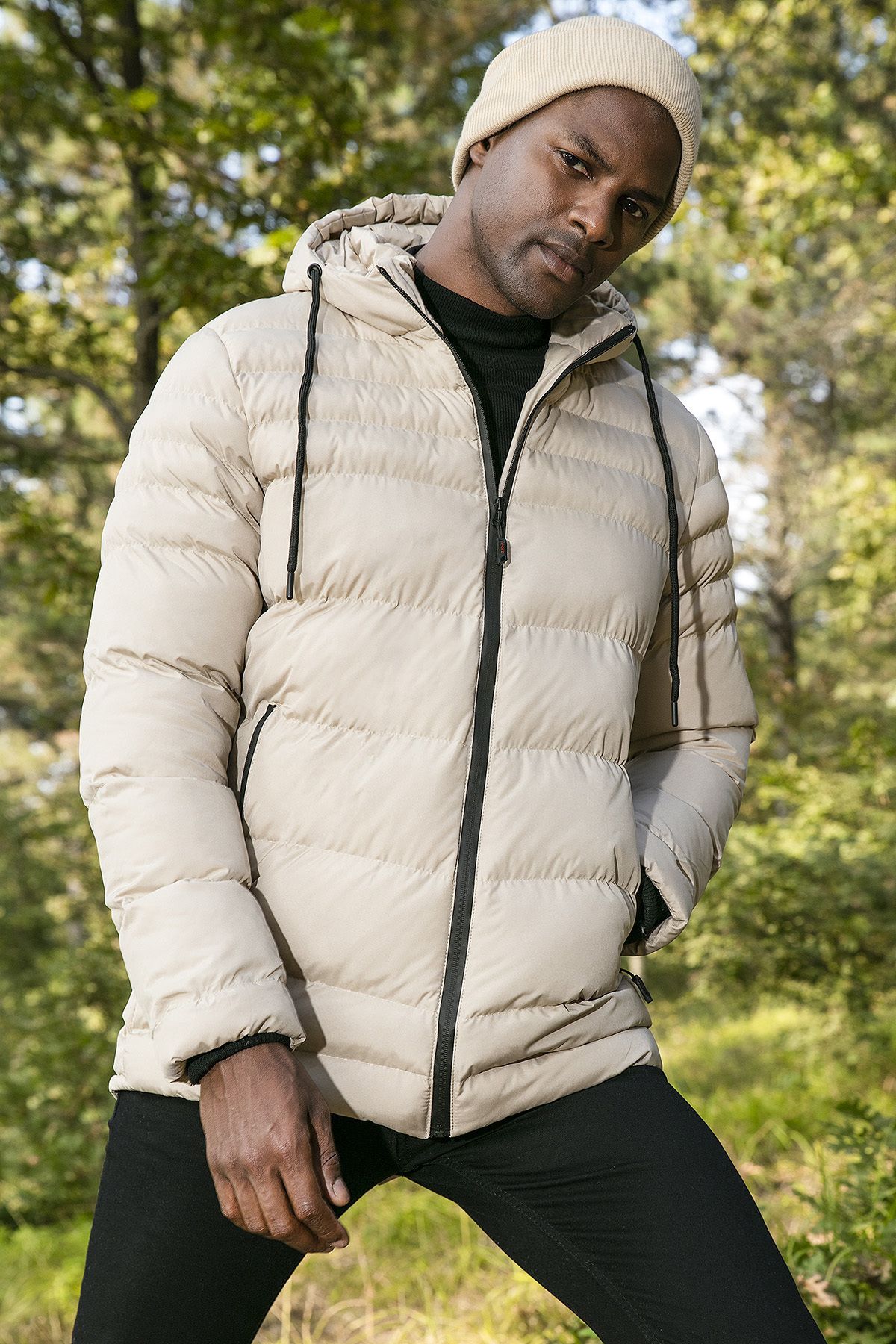 Buratti Water Repellent Slim Fit Cold and Wind Resistant Hooded