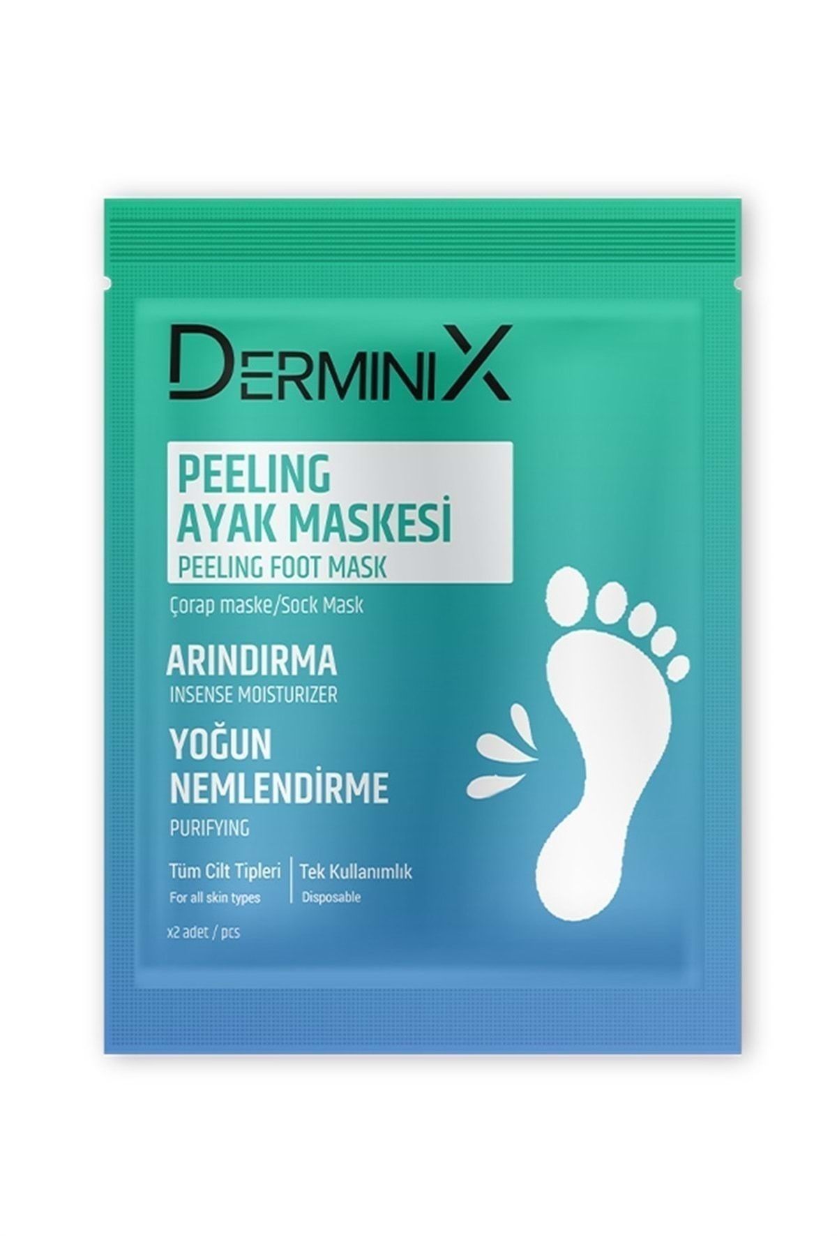 Derminix ماسک پاک کننده پوست پا