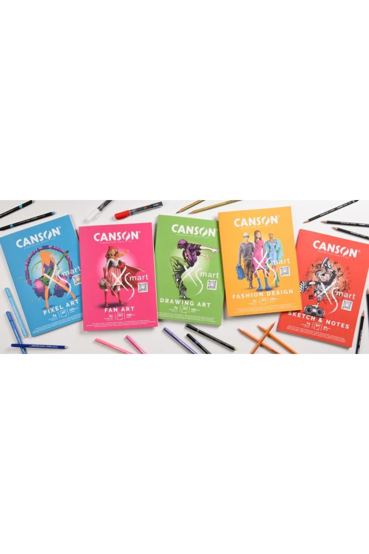 Canson-XSMART SKETCH & NOTES A4 90G 50 Sheets Drawing Notebook 3