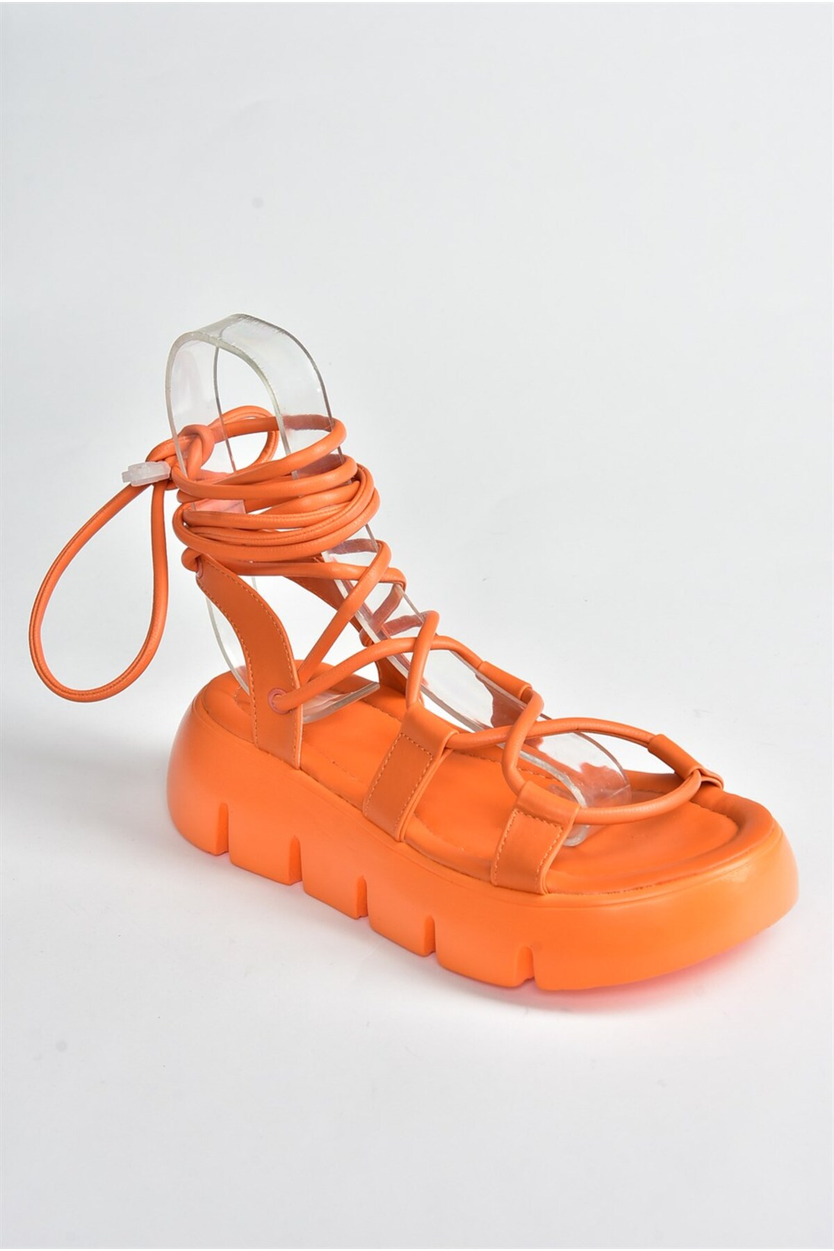 صندل زنانه نارنجی Fox Shoes | M2670830 اورجینال - تصویر 4