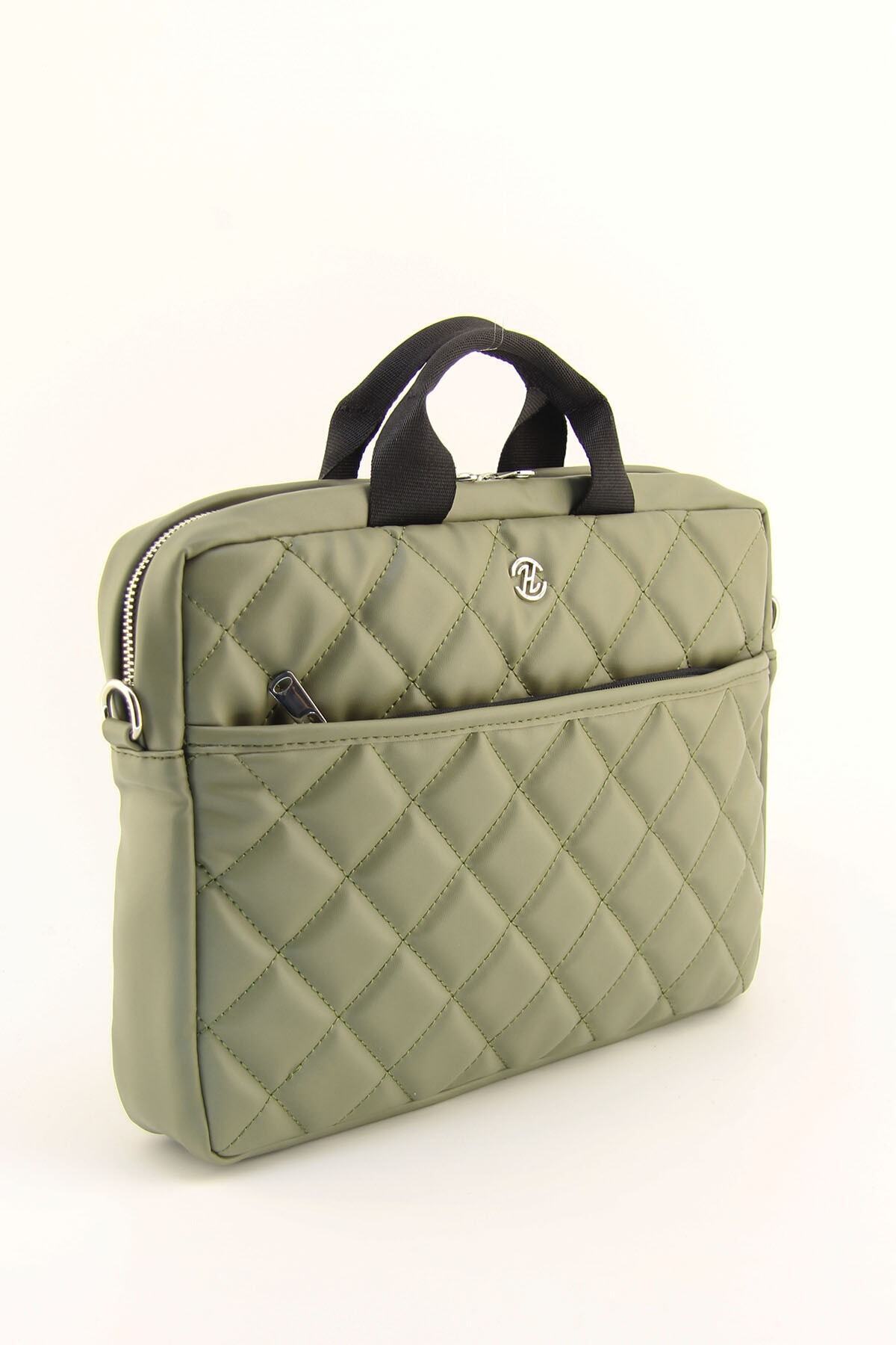 HNB Unisex Çağla Kapitone 13 & 13,3 Evrak Laptop Çantası (EL ÇANTASI HEDİYE)