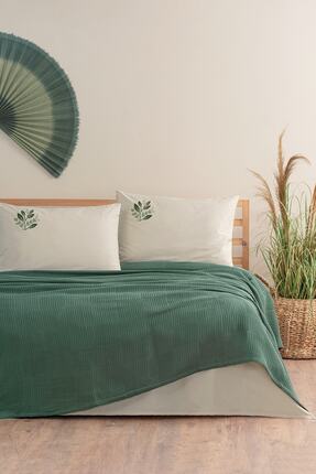 Cotton Box Spin Çift Kişilik Pike Takımı Olina Yeşil