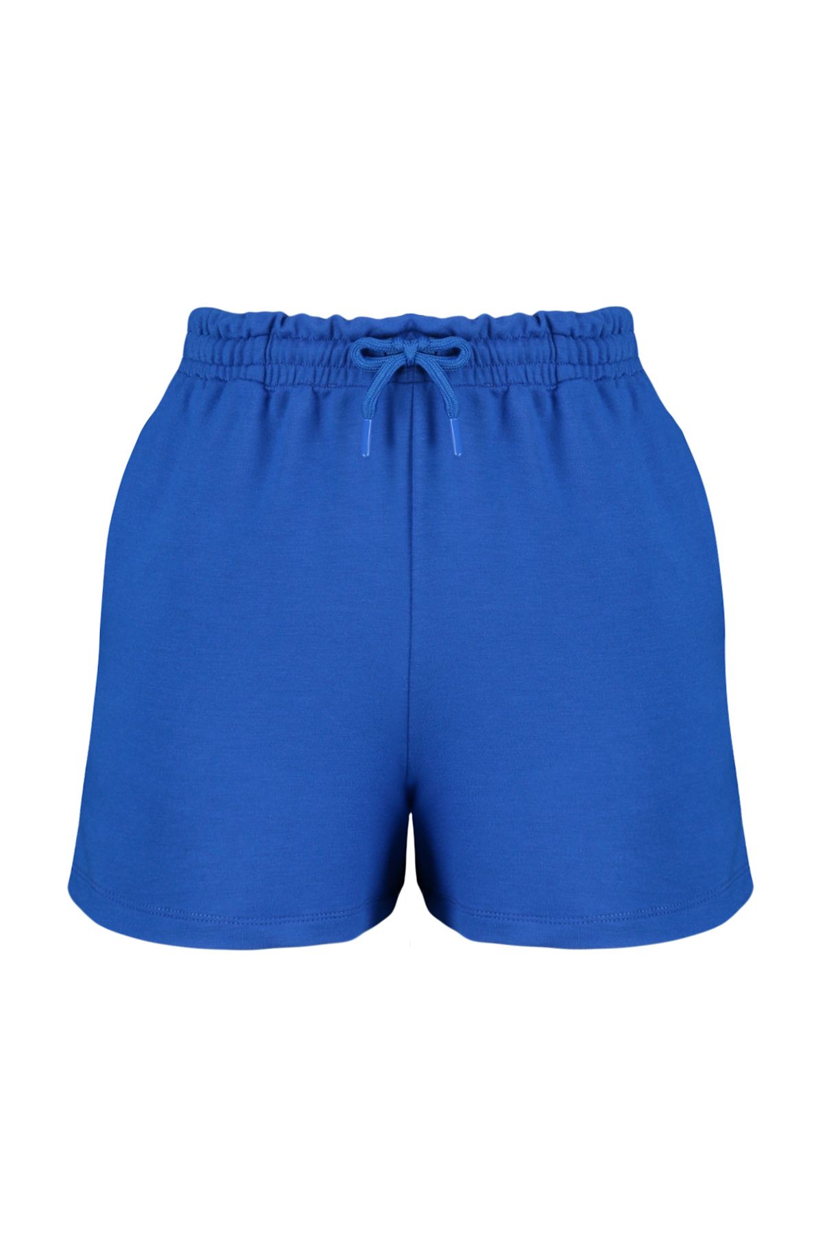 Trendyol Collection-Saks Elastic Waist Basic Soft Buttoned Pletené šortky a Bermudy TWOSS24SR00042 7