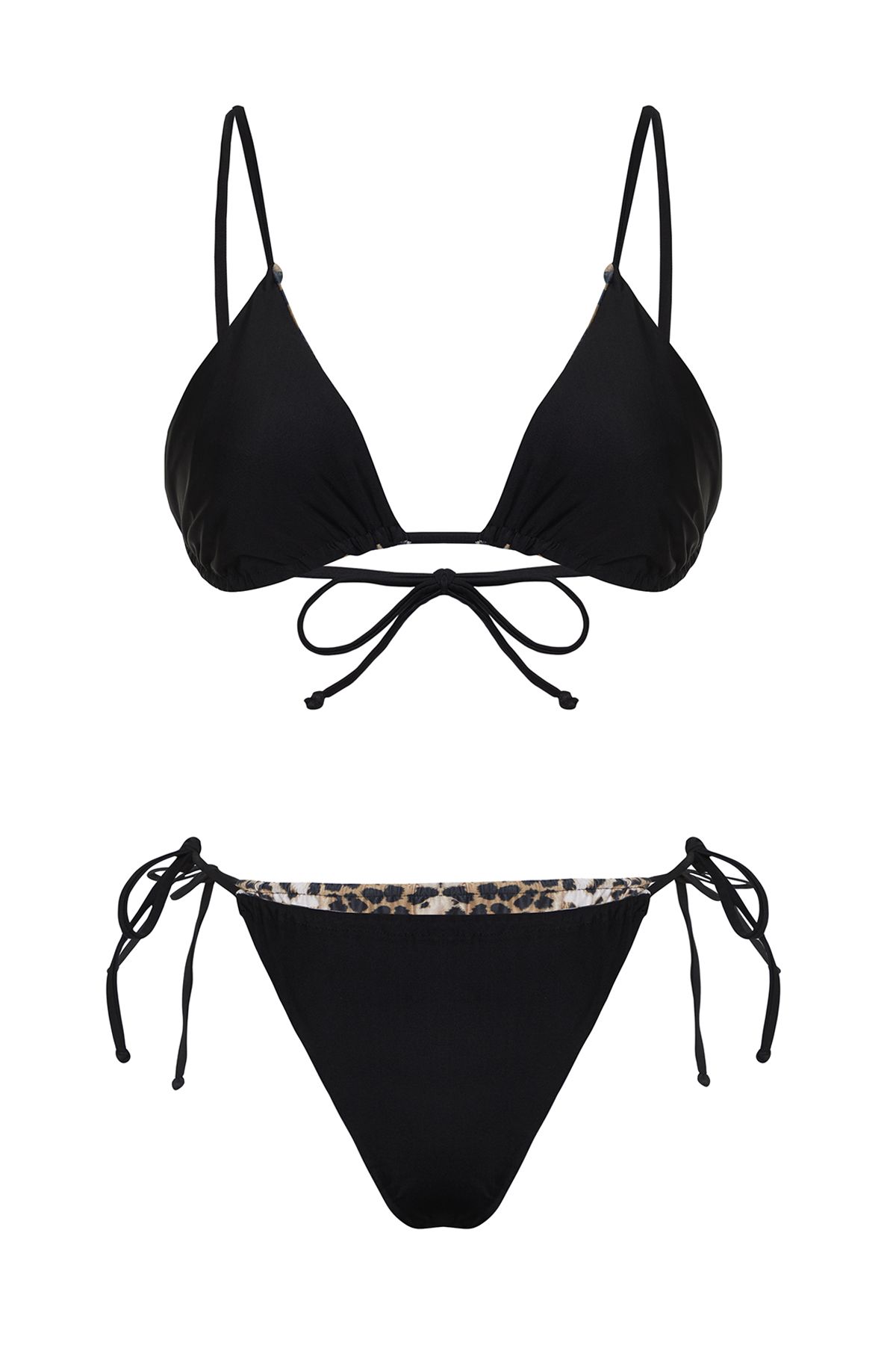Trendyol Collection-Leopard Patterned Double Sided Bikini Set - Regular Fit TBESS24BT00108 9