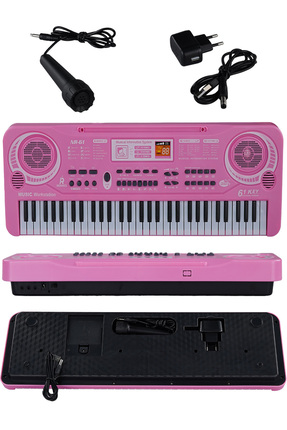 rennes NR-61PK Çocuklar İçin Pilli Mikrofonlu 61 Tuşlu Eğitici Org (3-12 Yaş)