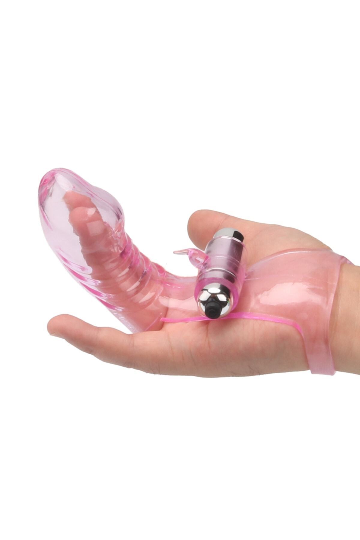 Parmak Kol Vibratör Su Geçirmez Titreşimli G Nokta ve Klitoral Orgazm Vibratör Oyuncağı 2