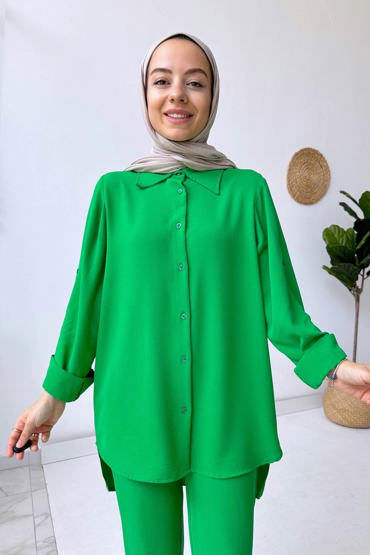 Ka Hijab-Section Suit - Green 4