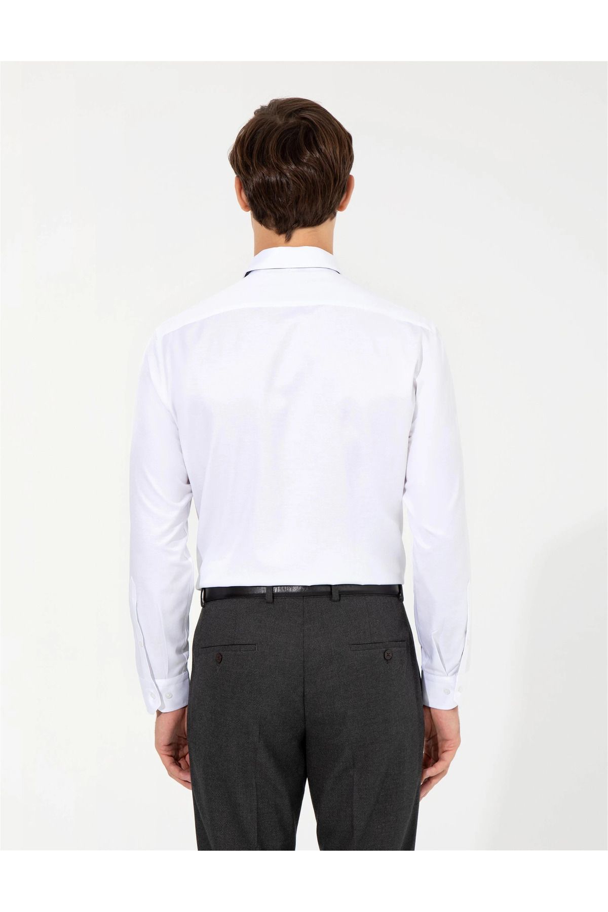 Pierre Cardin-VENICE Μακρυμάνικο Slim Fit Basic Κλασικό πουκάμισο χωρίς τσέπη 4