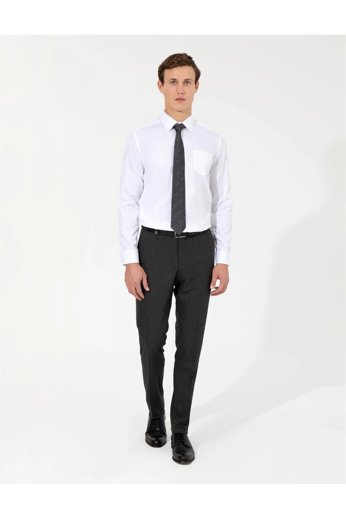 Pierre Cardin-VENICE Μακρυμάνικο Slim Fit Basic Κλασικό πουκάμισο χωρίς τσέπη 3