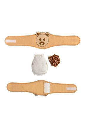 Sevi Bebe Gaz Giderici Kiraz Çekirdekli Bebek Bel Bandı Krem - Mommyslab