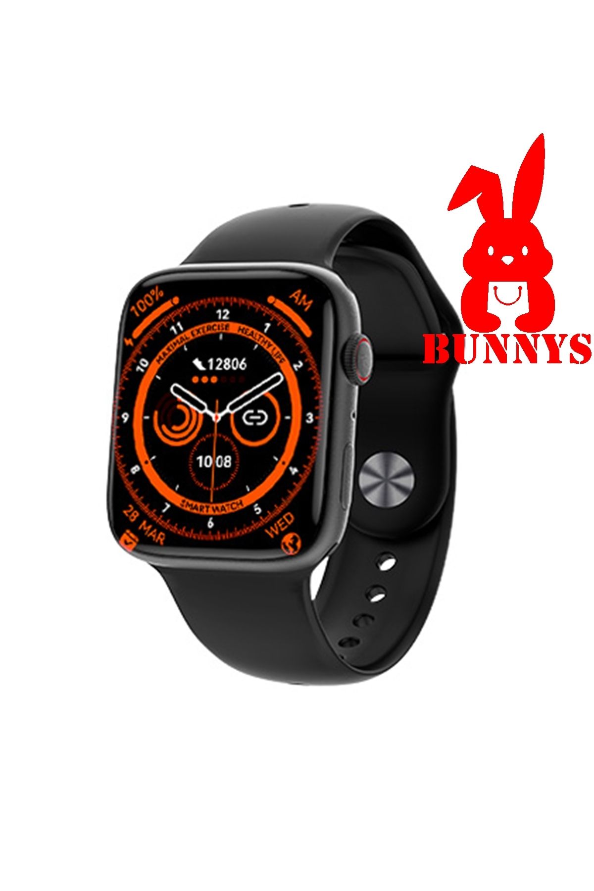 RABB T STORE WACHT 8PRO HTC Uyumlu 45mm Nfc Ozellikli Bt Ca r Destekli Ak ll Saat Giyilebilir Teknoloji