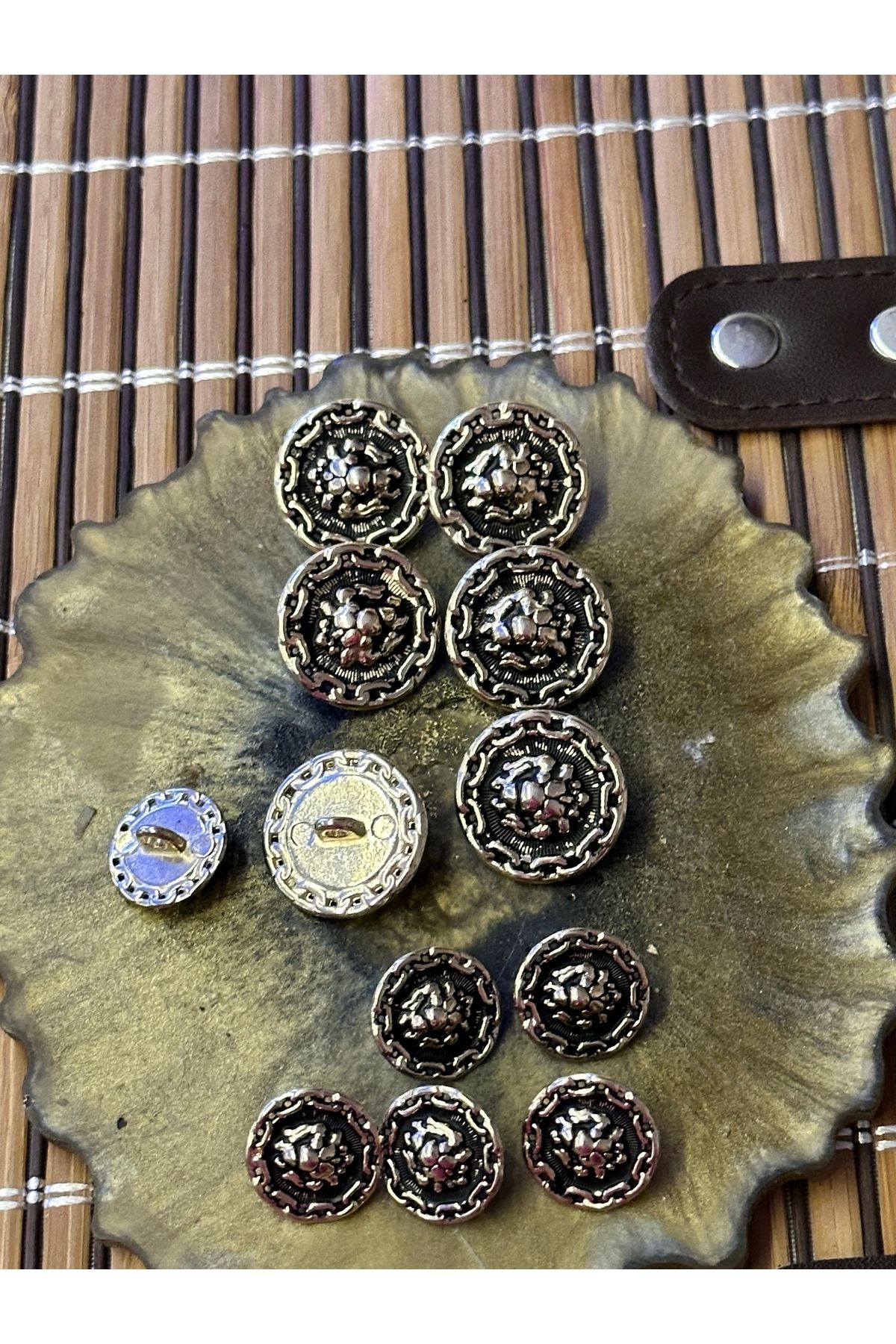 ODDA TASARIM ATÖLYESİ-Blazer button set with rope pattern edges 3