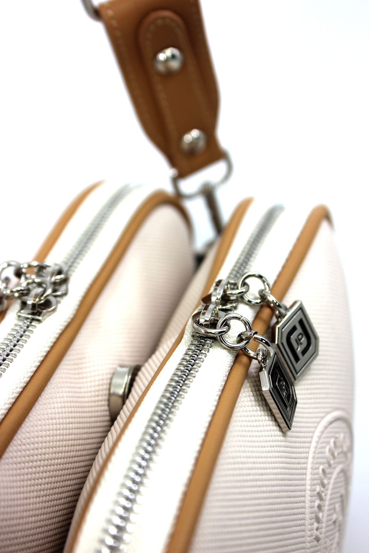 Just Polo Omuz ve Çapraz Askılı Çanta - Krem/Taba