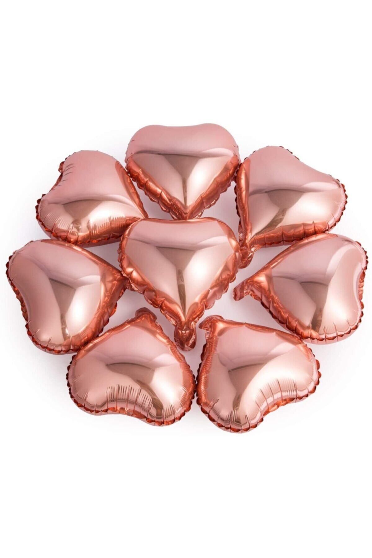 parti s rprizi Rose Gold Heart Mini Shape Foil Balloon 6 Pieces