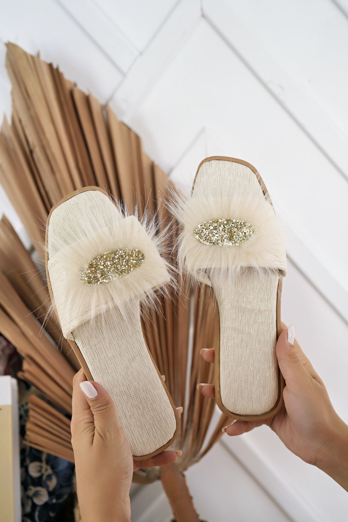 Fancy top house slippers
