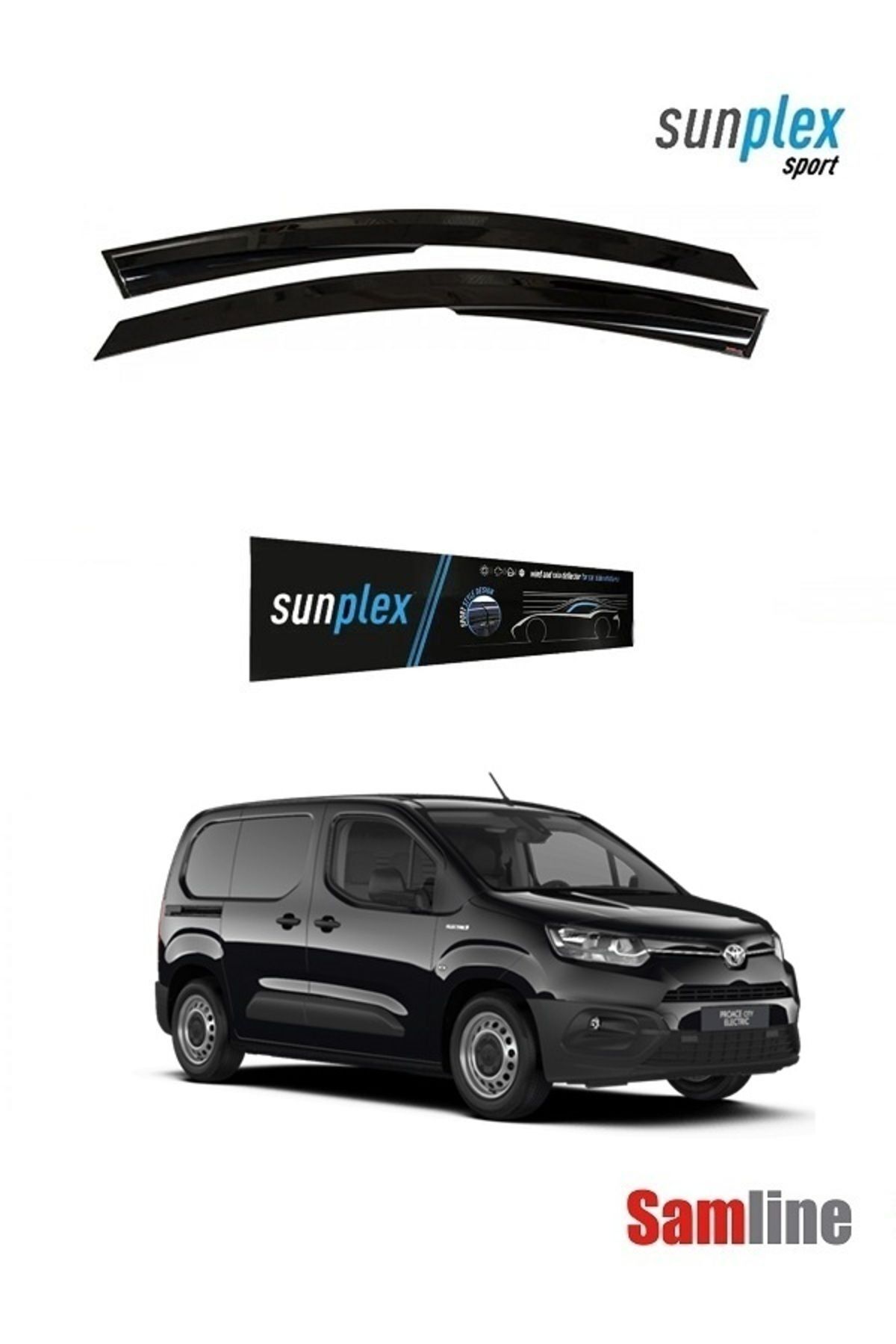 SUNPLEX Toyota Proace City 2023 Model Için Cam Rüzgarlığı Takımı 2'li ...