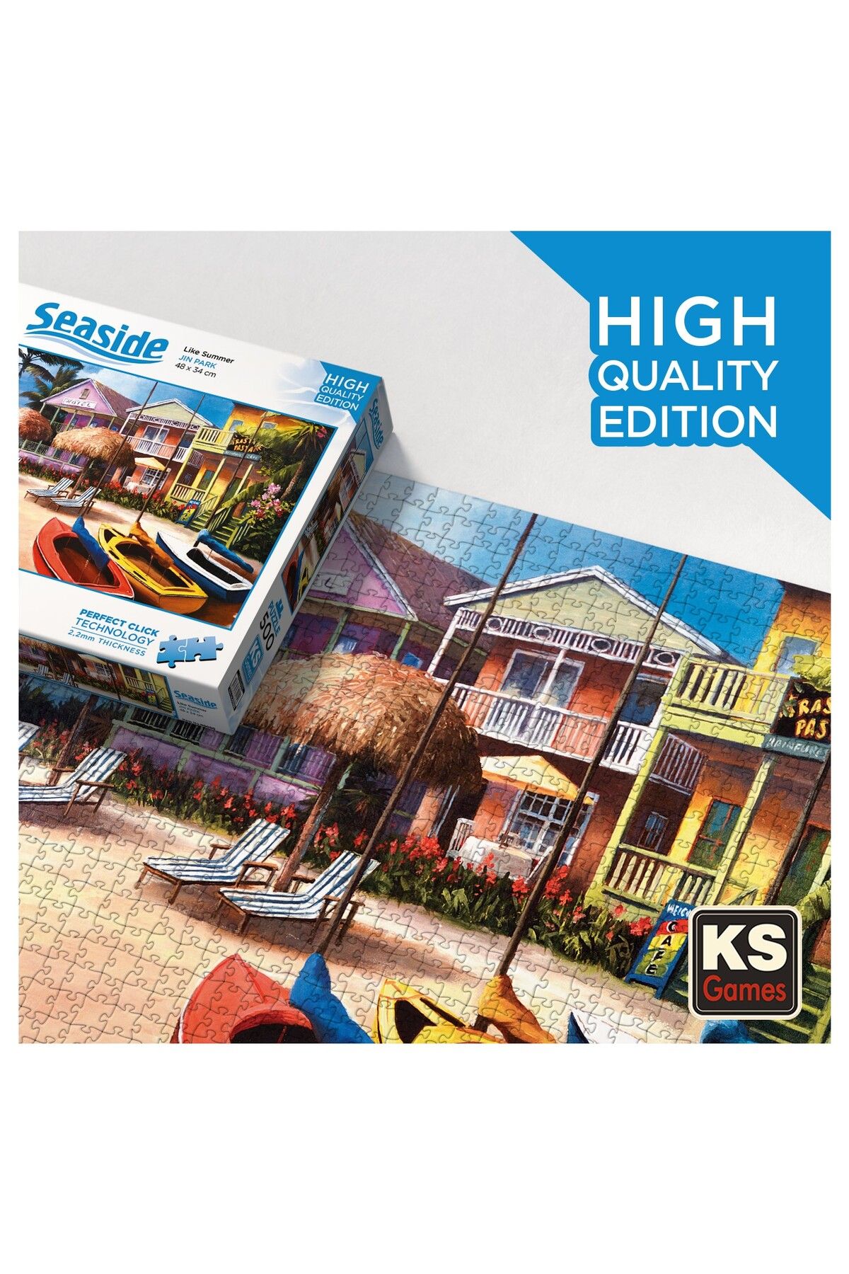 پازل معما 500 قطعه به ساحل مانند تابستان خوش آمدید 20044 Ks Games