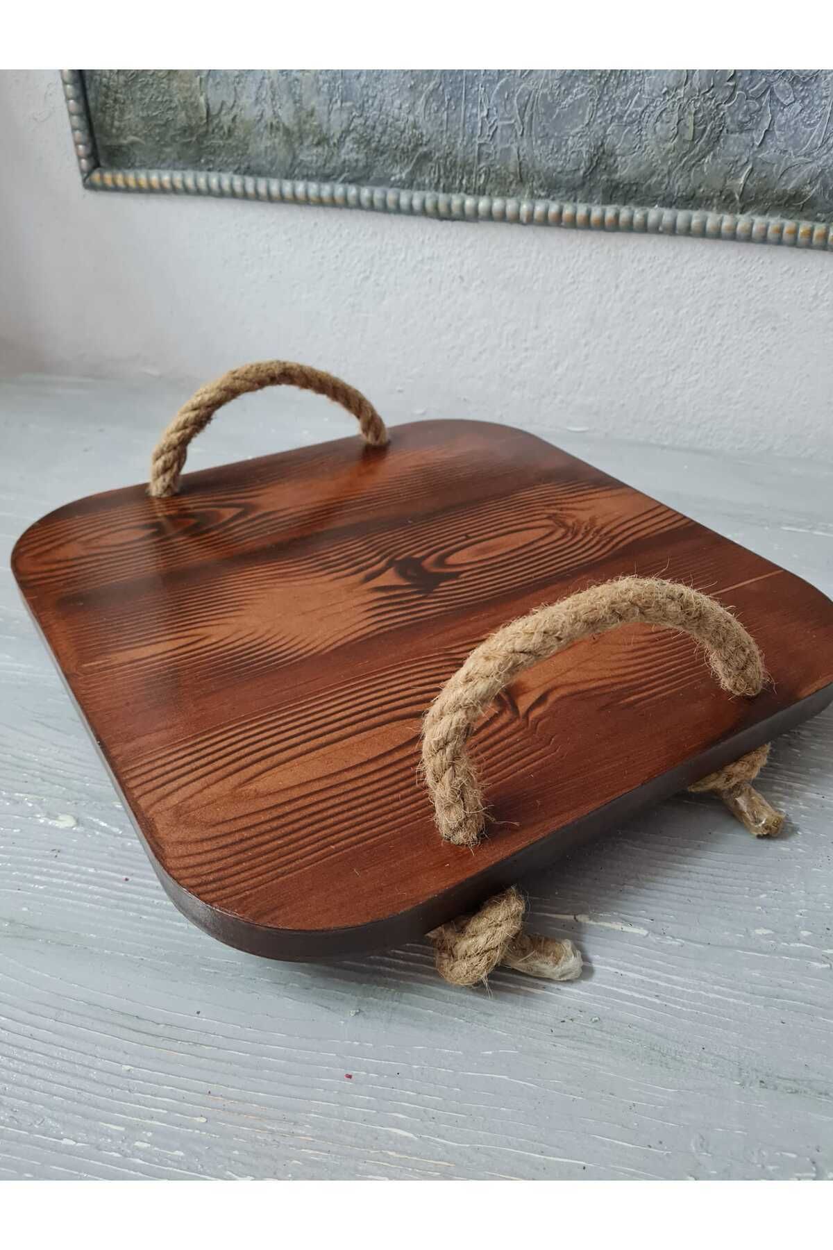 BENERS DESIGN-Rope Handle Design Square Tray, Model 1 2