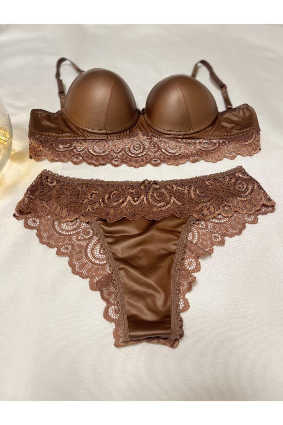 Betimoda-Set de sutien și chiloți push-up de lenjerie de damă 3
