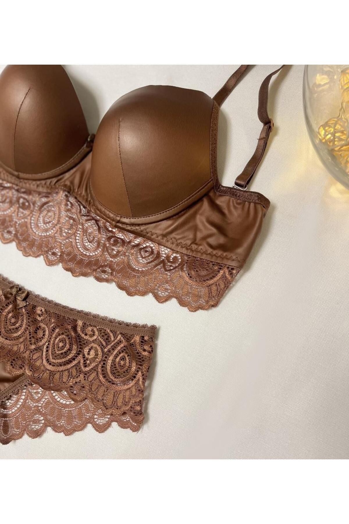 Betimoda-Set de sutien și chiloți push-up de lenjerie de damă 5