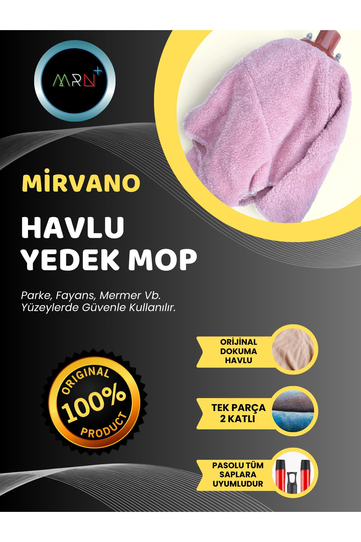 Ekonomik Havlu Mop, Vileda Paspası, Vileda Ucu, Havlu Mop, Yedek Mop