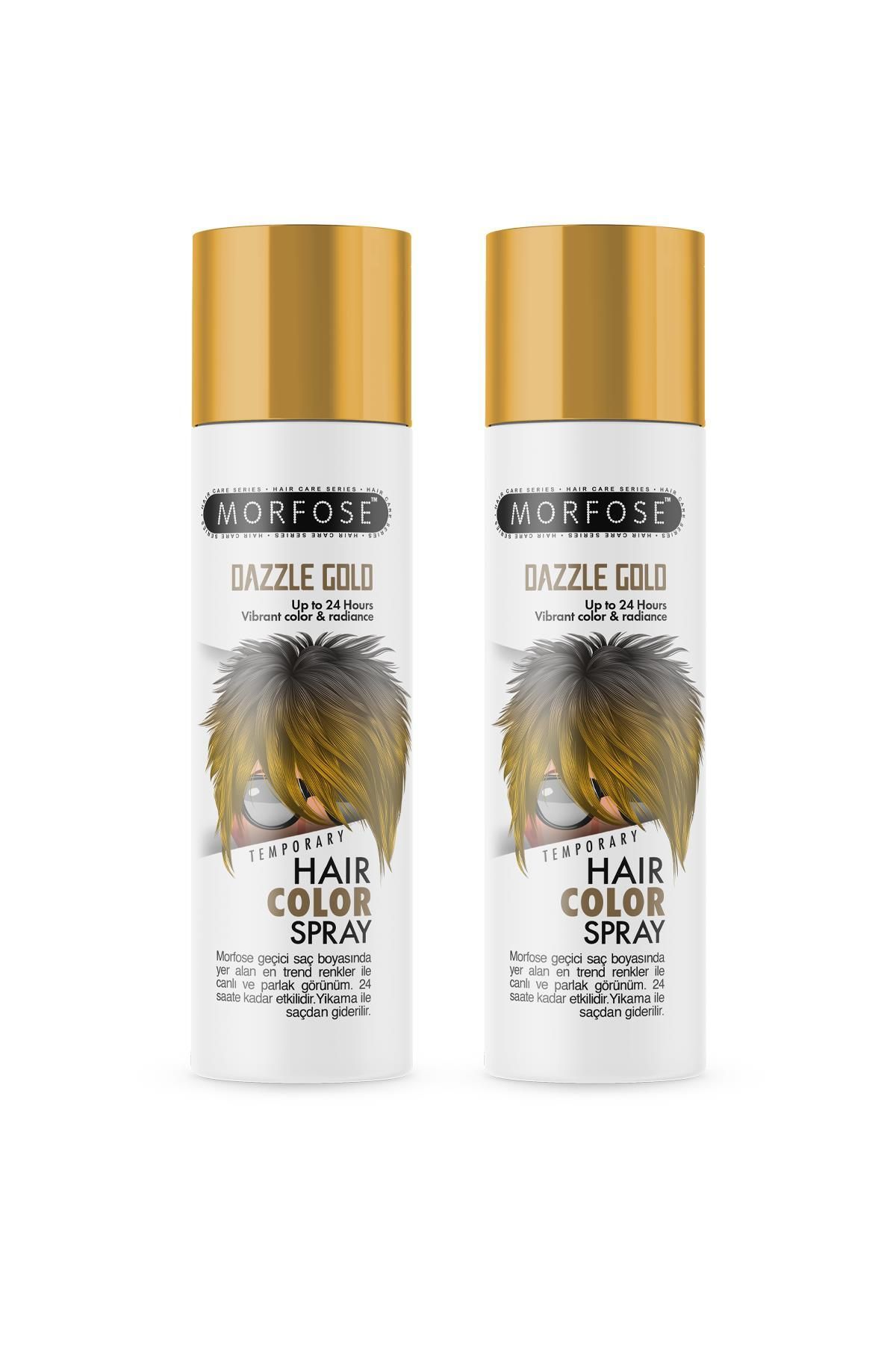 Mech Effective تا 24 ساعت اسپری مو رنگ طلایی Dazzle Gold 150 میلی لیتر 2 عدد Morfose