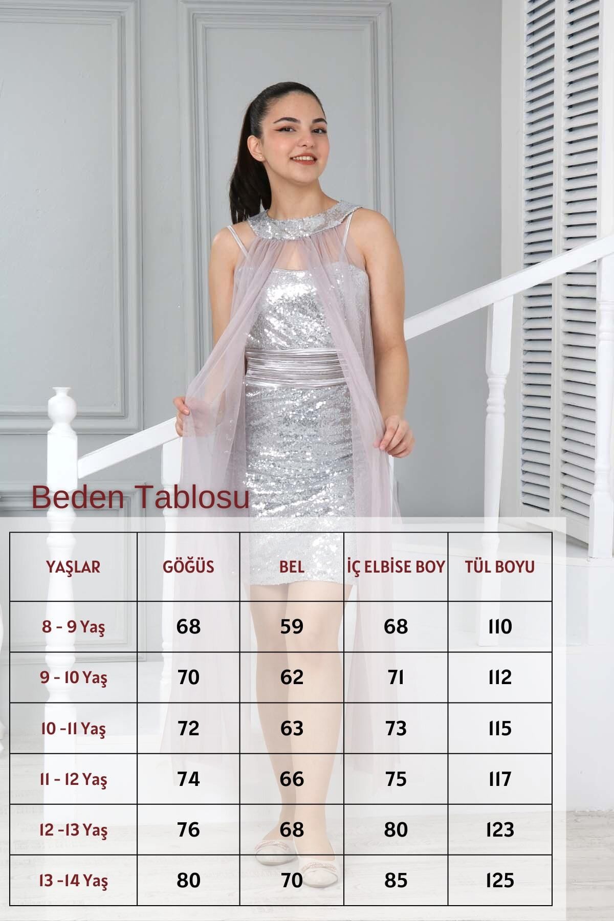 Jannock-Young Girl's Short Evening Dress Wedding Graduation Dress 9 Years-10 Years-11 Years-12 Years-13 Years-14 Years Old 2