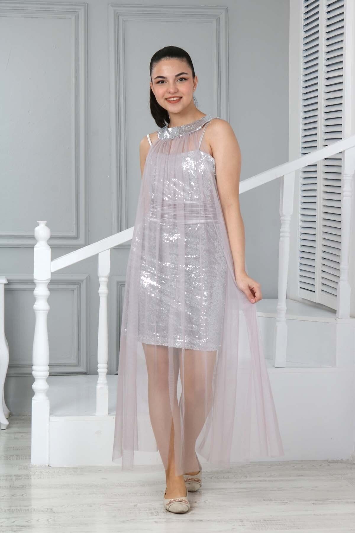 Jannock-Young Girl's Short Evening Dress Wedding Graduation Dress 9 Years-10 Years-11 Years-12 Years-13 Years-14 Years Old 5