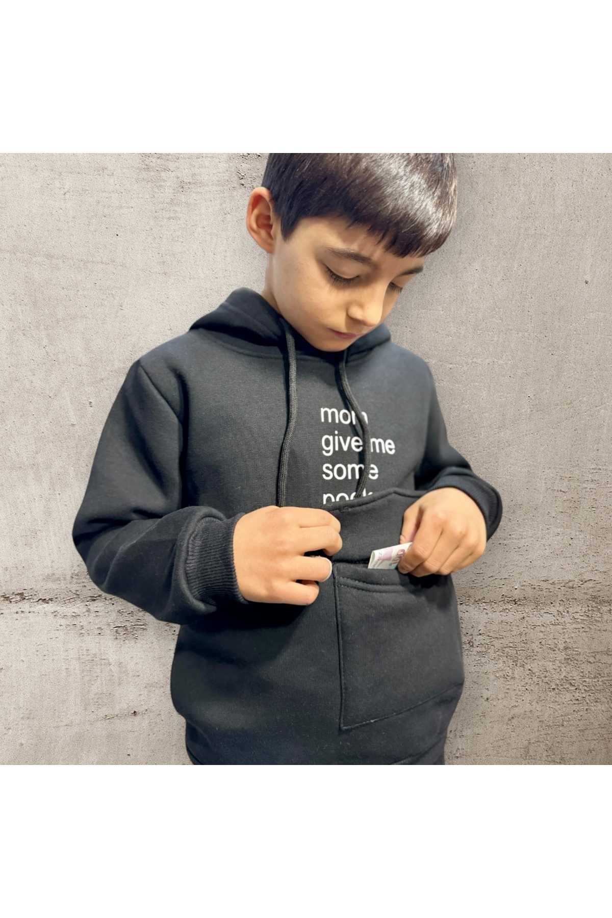 سویشرت پسرانه مشکی İvven's | 1212-01 اورجینال - تصویر 2