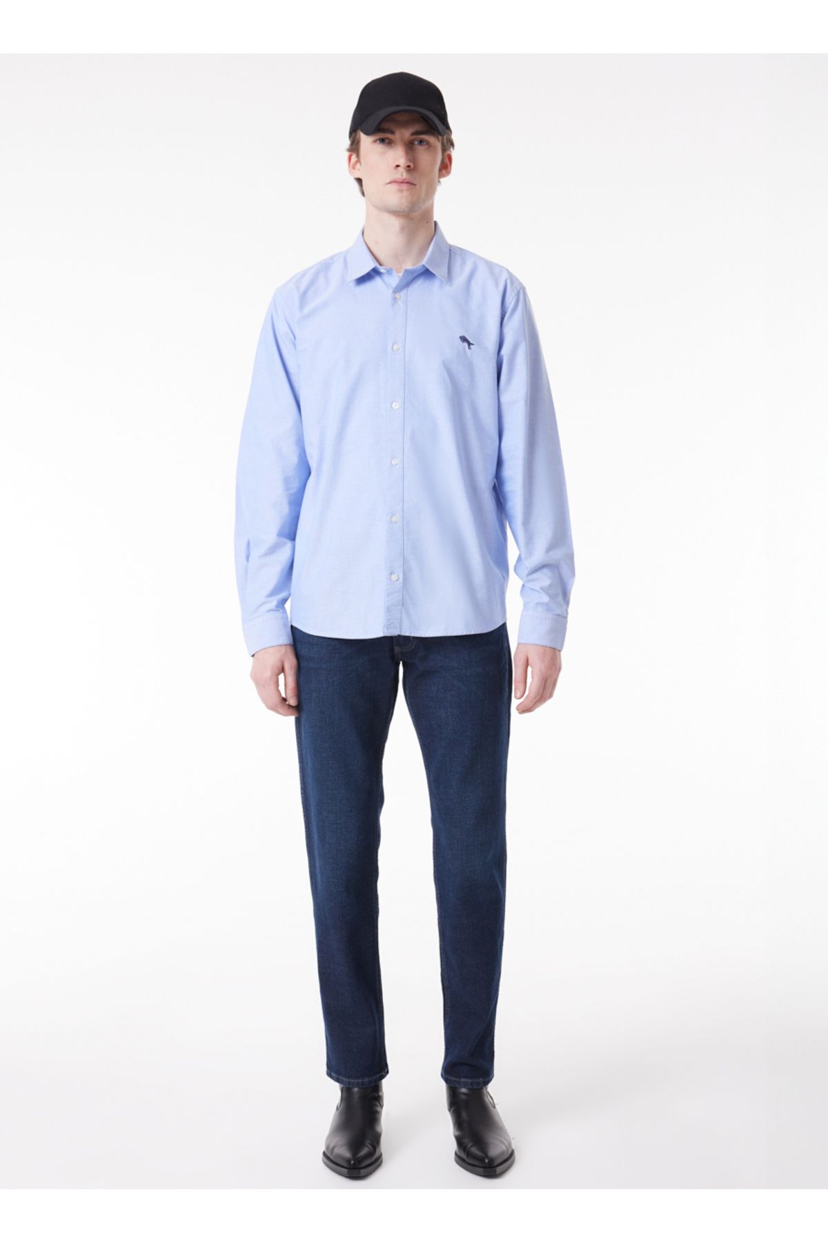 Wrangler معمولی مناسب برش طبیعی 100 ٪ پیراهن آستین بلند پنبه ای