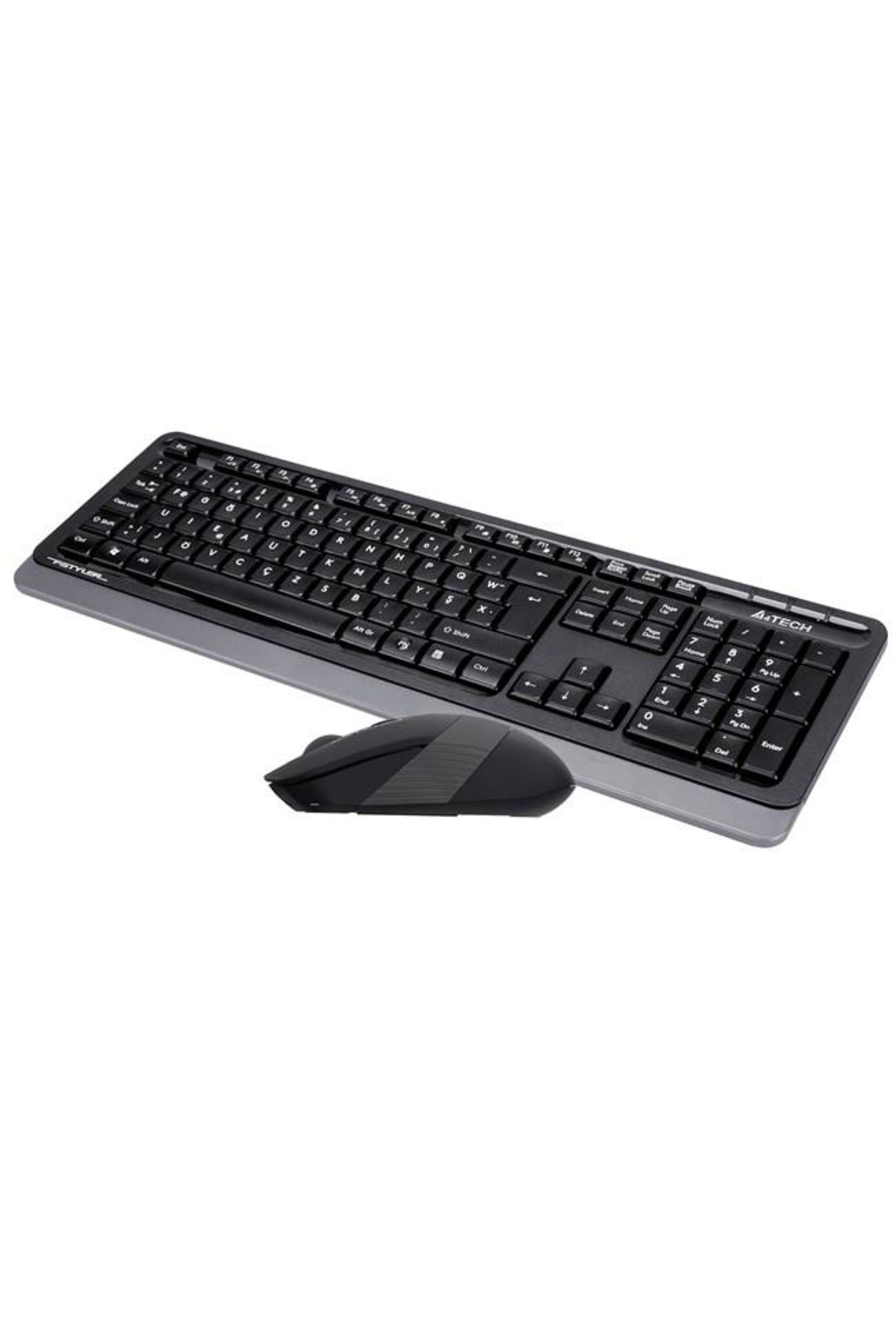 Tastiera E Mouse Wireless A4 TECH FG1010 | 2.4G Q, Tasti Multimedia, Mouse Ottico 2000 DPI, Colore Nero/arancio - 3