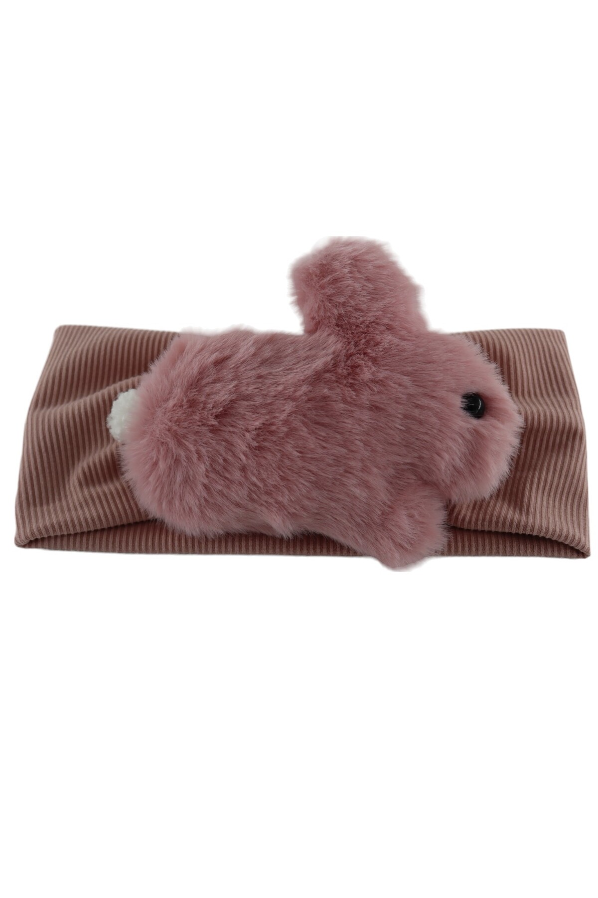 Minnoş Tavşanlı. Kız Saç Bandı. Yumuşak Tüylü Tavşanlı Lastikli. Kız Bandana. 4