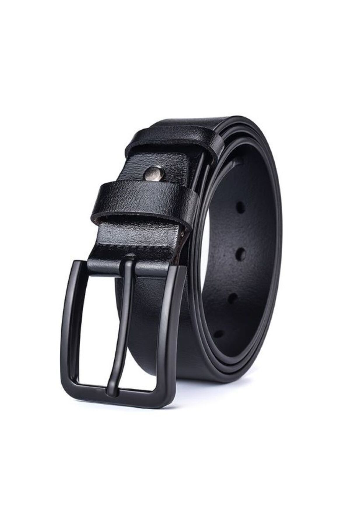 100% genuine leather 4.5 cm Black Men's Belt