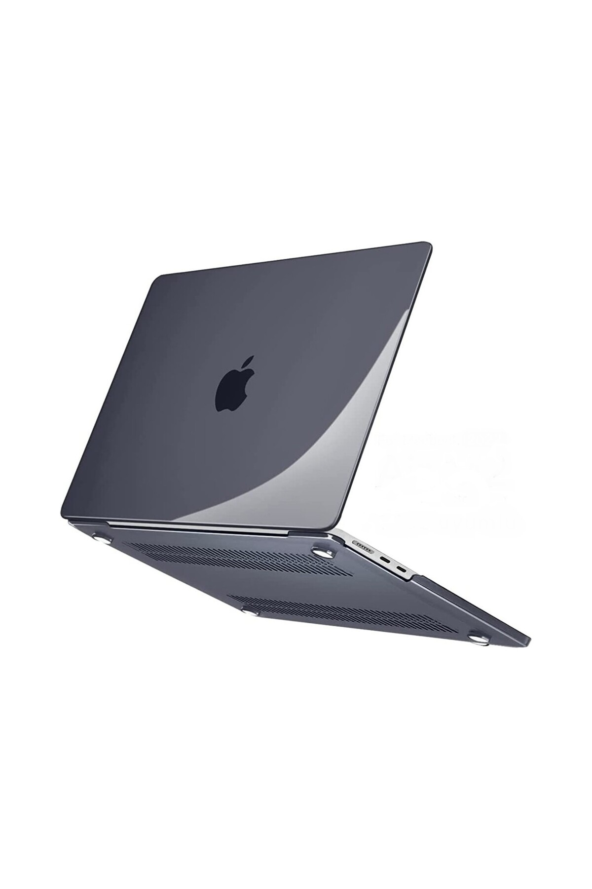 MacBook Air M2 13.6 A2681 2022 Kristal Siyah Kılıf Kapak Koruma 2