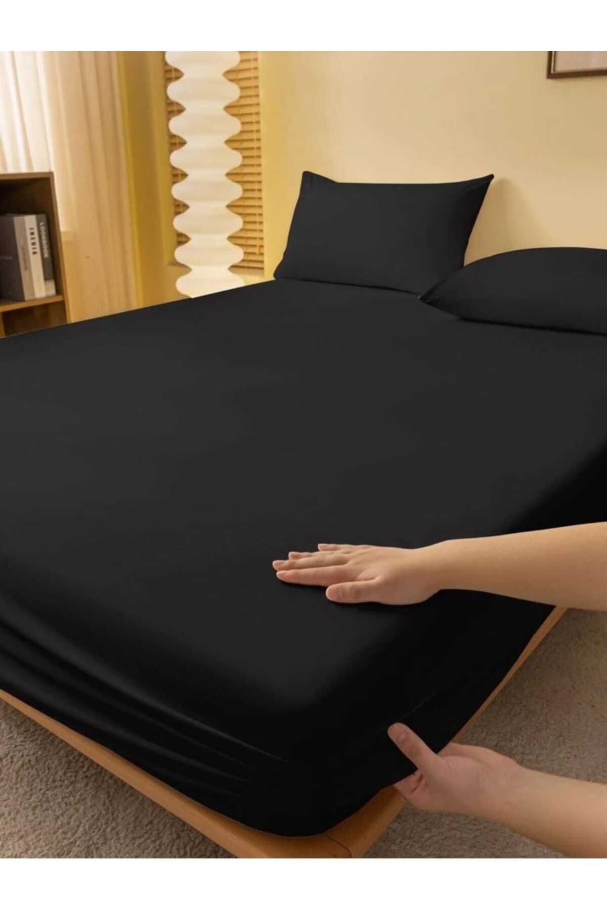 Totem-TotemRanforce Cotton Elastic Sheet Set with Pillowcase 3