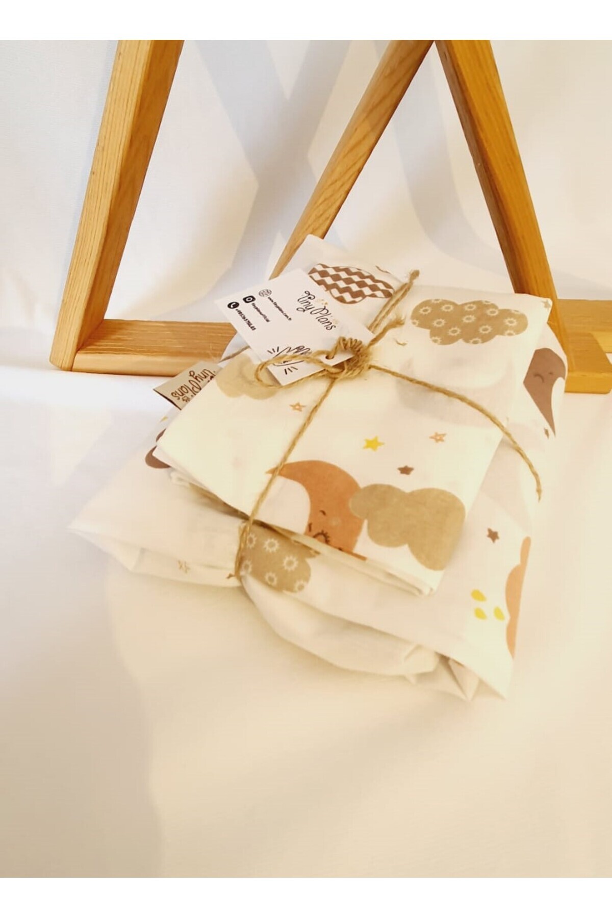 tiny plans Lastikli Bebek Çarşaf - Yastık Kılıfı Takımı 70x120 cm fotoğrafı 6 (önizleme)