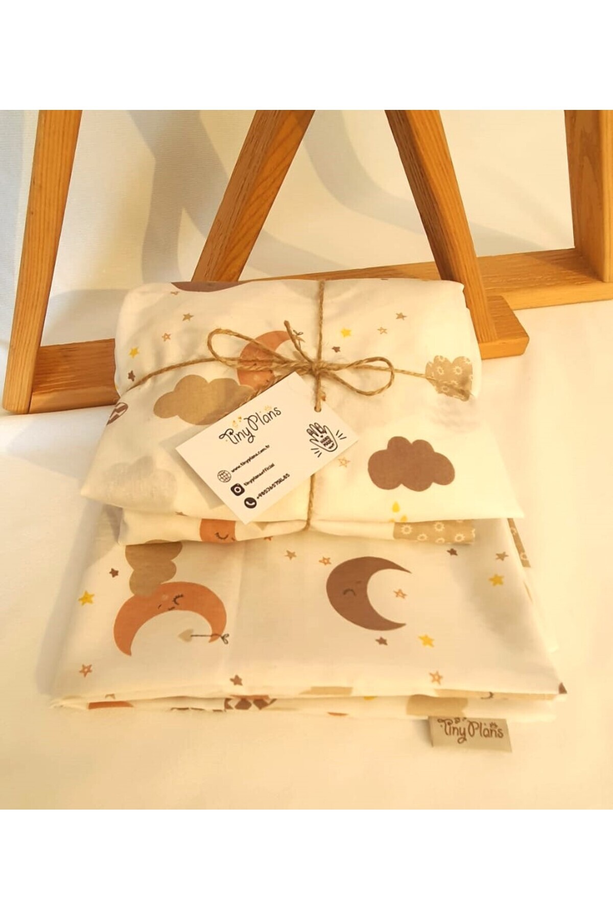 tiny plans Lastikli Bebek Çarşaf - Yastık Kılıfı Takımı 70x120 cm fotoğrafı 3 (önizleme)