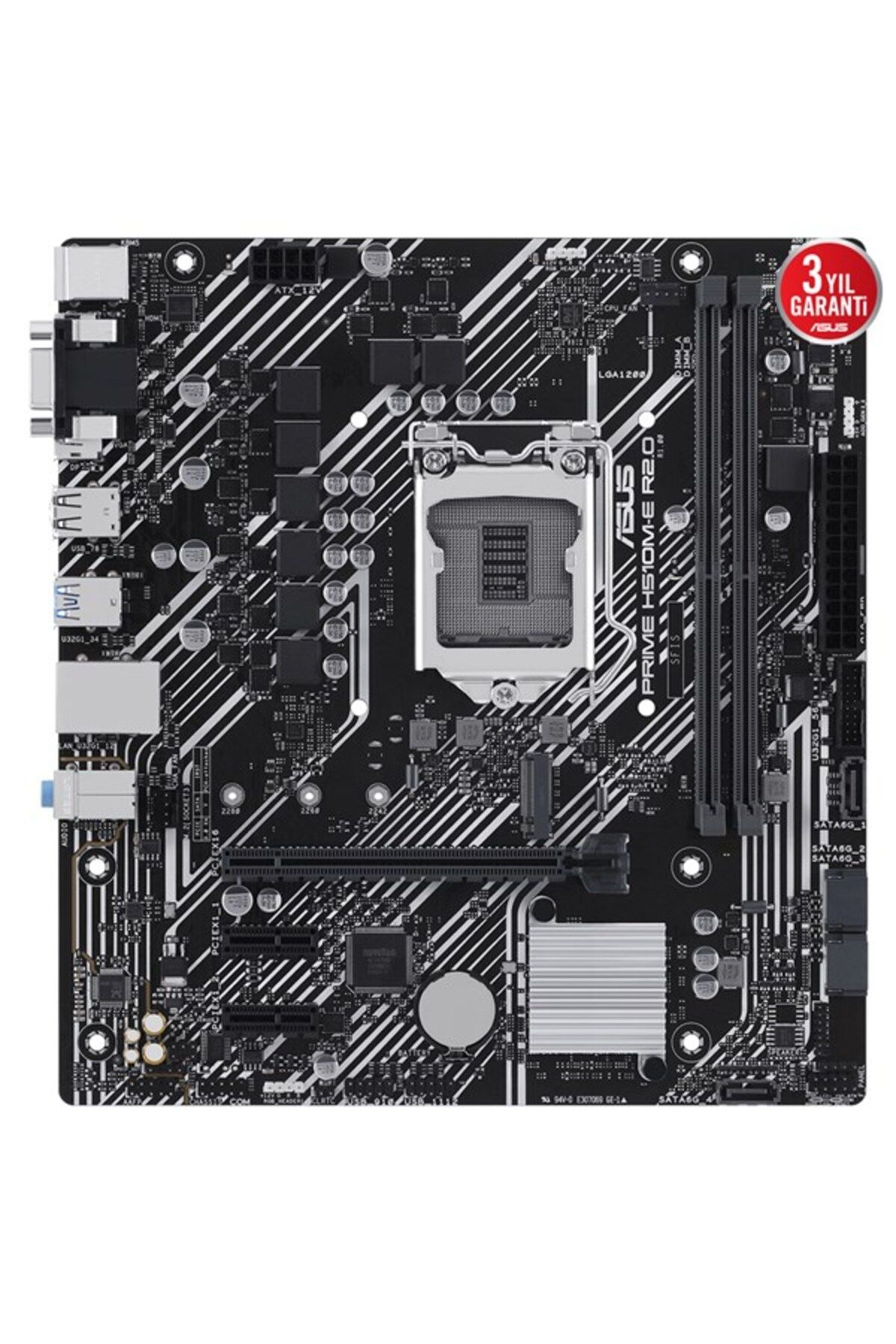 ASUS-PRIME H510M-E R2.0 DDR4 HDMI-DP PCIE 3.0 1200p v2 mATX 2