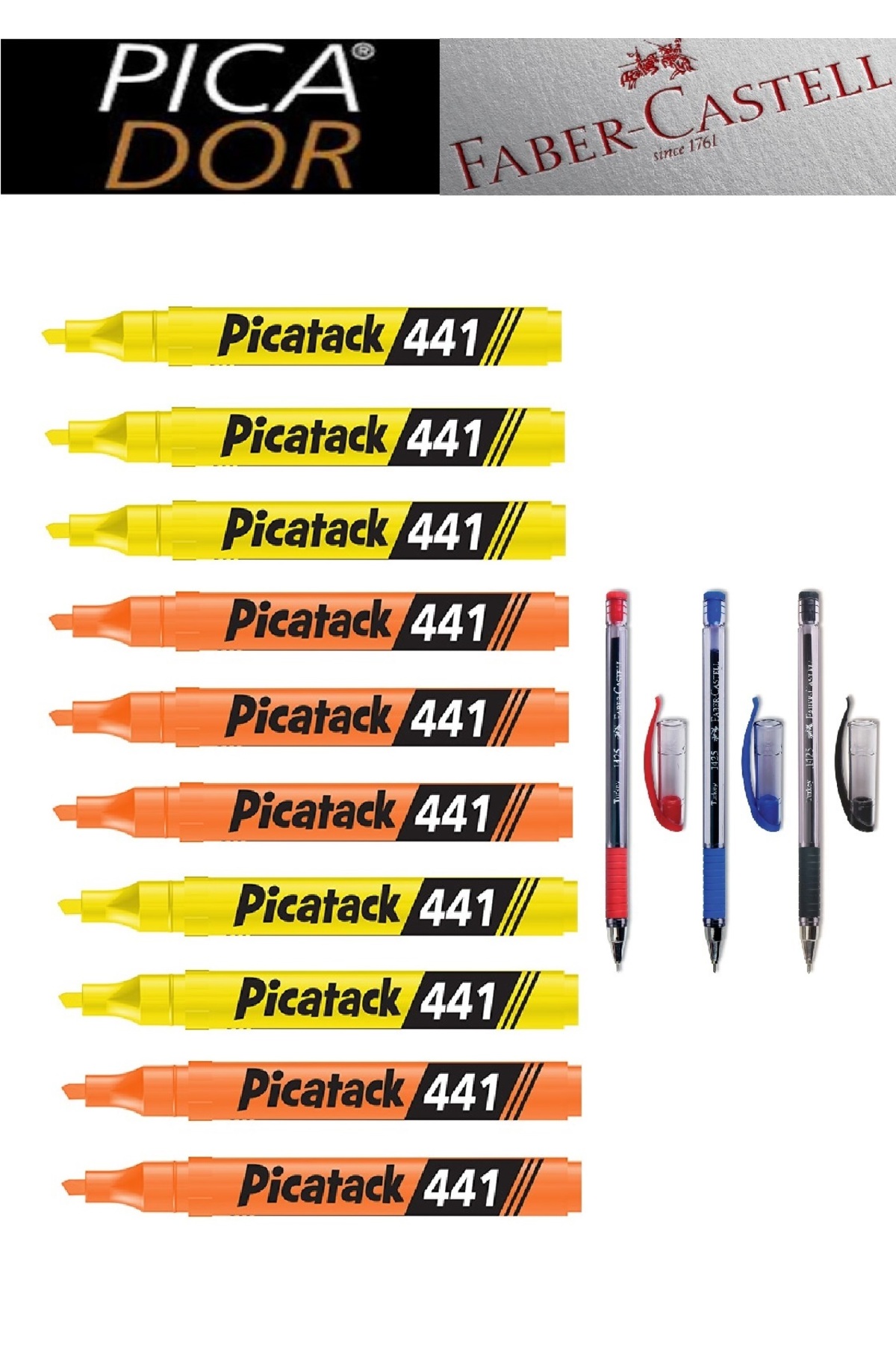 Picatack 441 Highlighter MixOffice Set 1