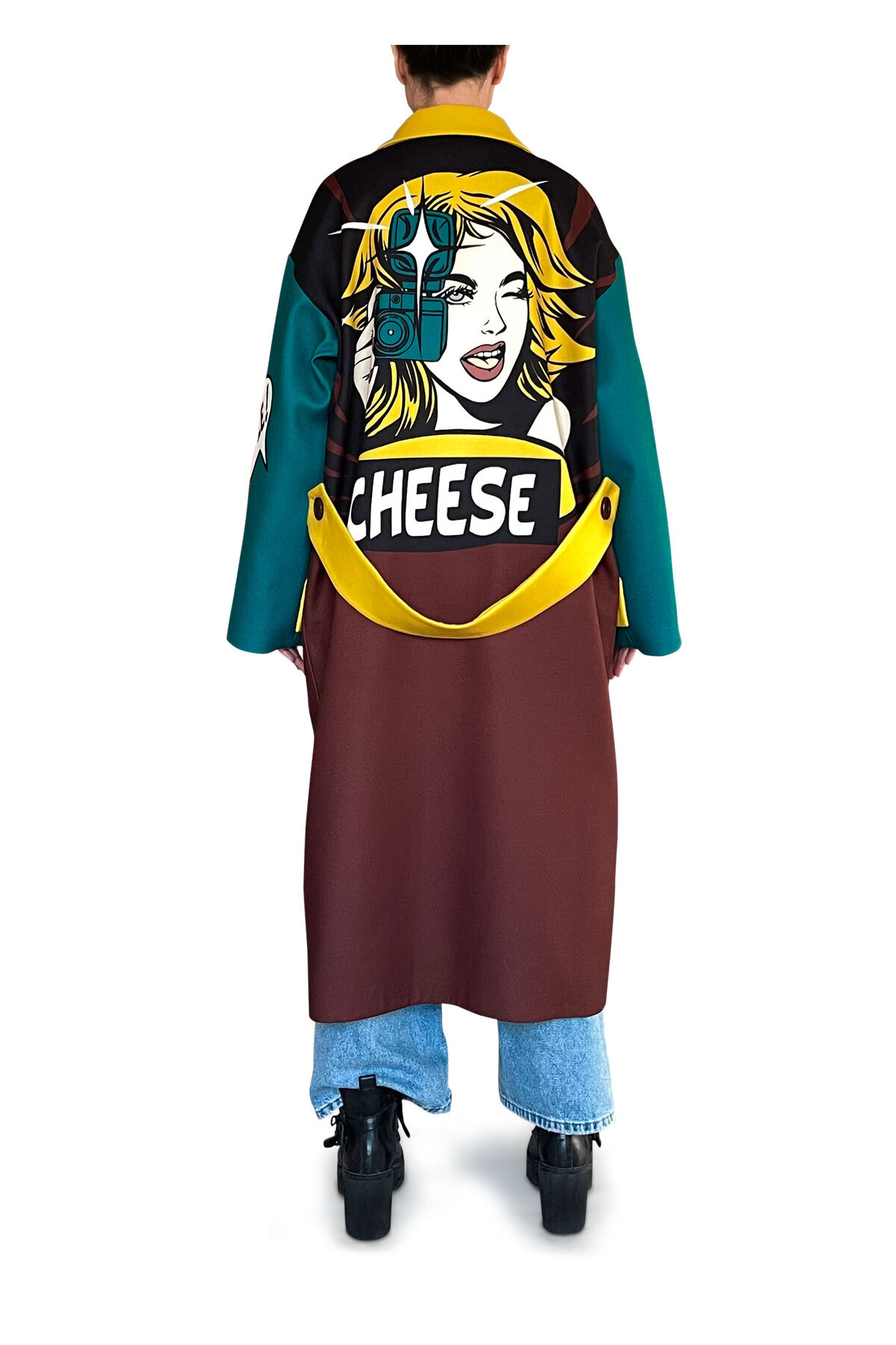 Brillare Dress  Desenli Palto - Görsel 2