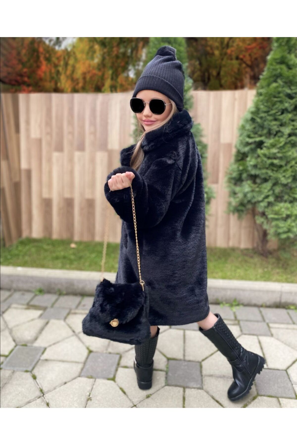 intimo kids kız çocuk uzun kürklü kaban 4 lü takımı Fiyatı, Yorumları ...