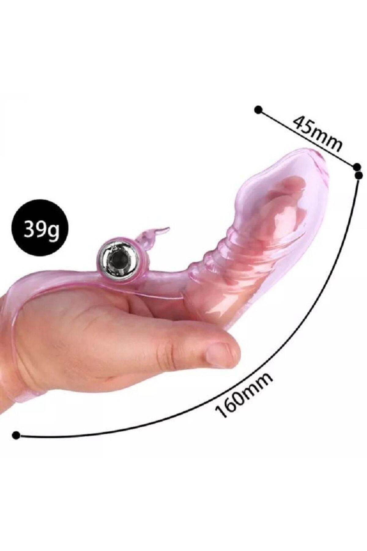 Parmak Kol Vibratör Su Geçirmez Titreşimli G Nokta ve Klitoral Orgazm Vibratör Oyuncağı 8