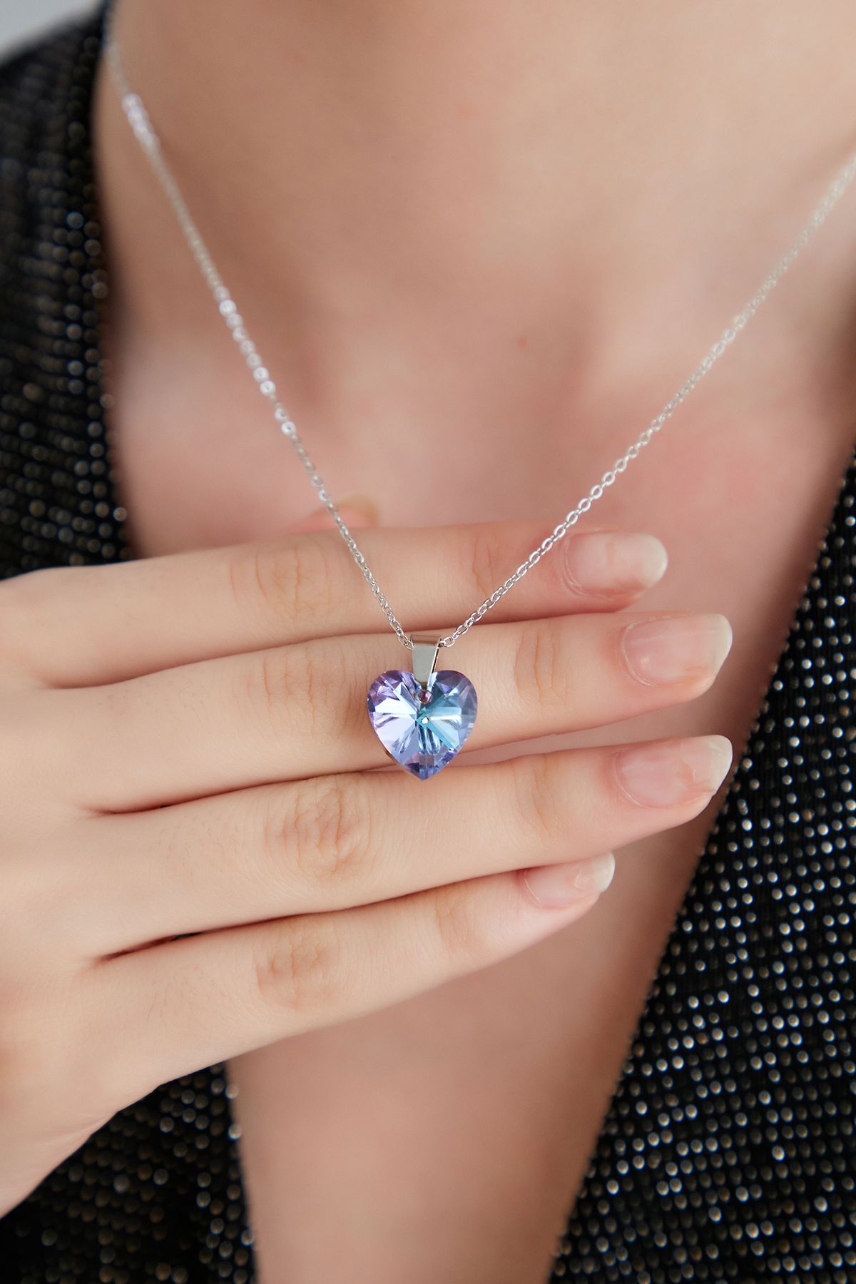 Hologram necklace silver discount