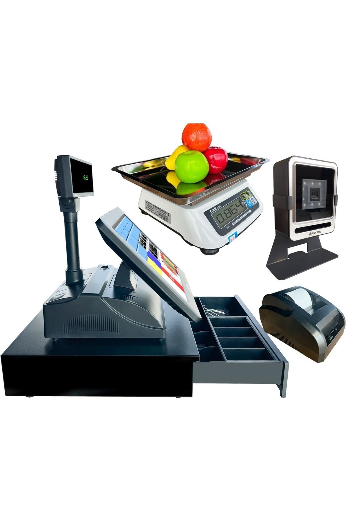 Microser-M34 Barcode System Cas Brand Scale Ready 20bin Product Installed Easy to Educate, Guaranteed System 3