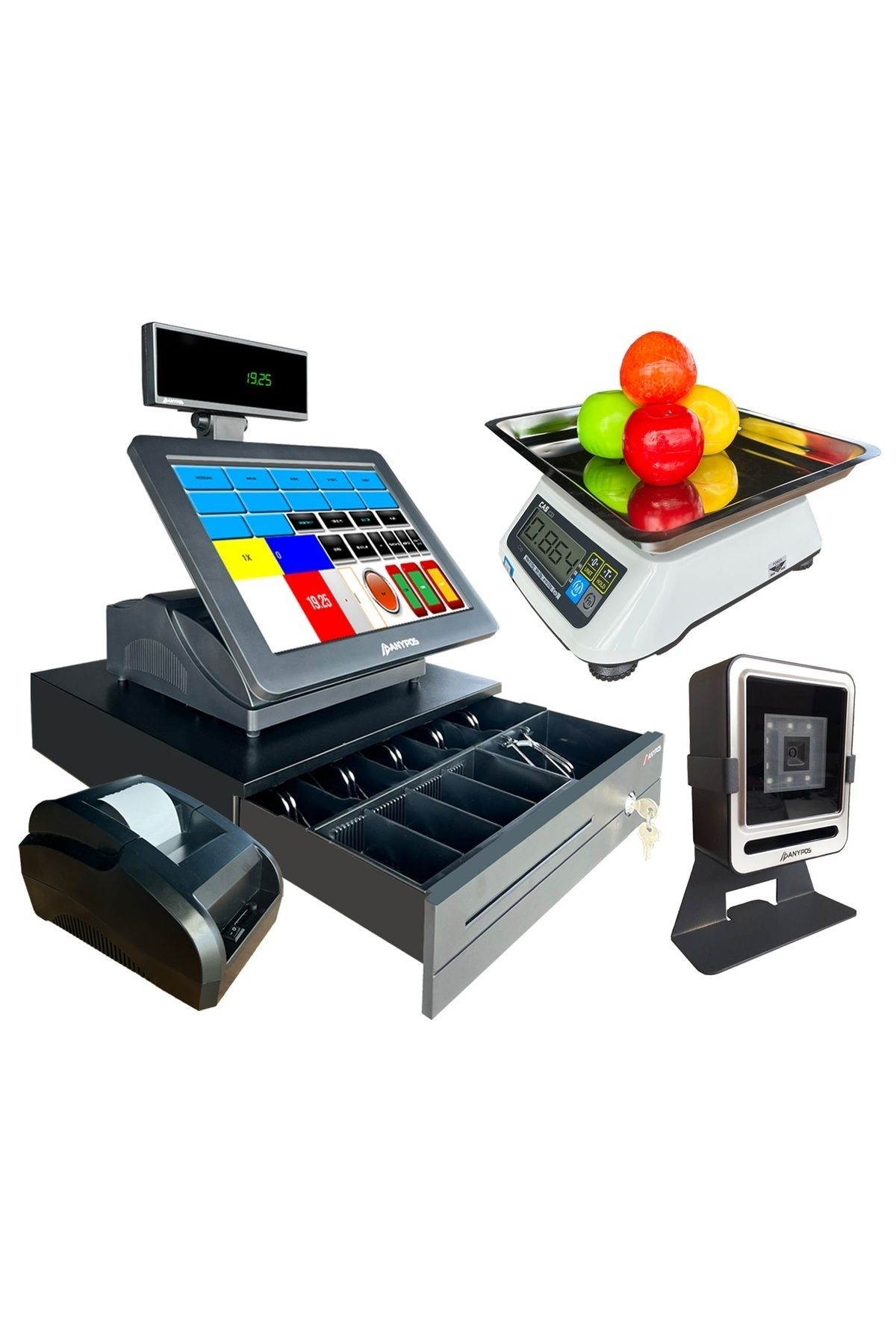 Microser-M34 Barcode System Cas Brand Scale Ready 20bin Product Installed Easy to Educate, Guaranteed System 2