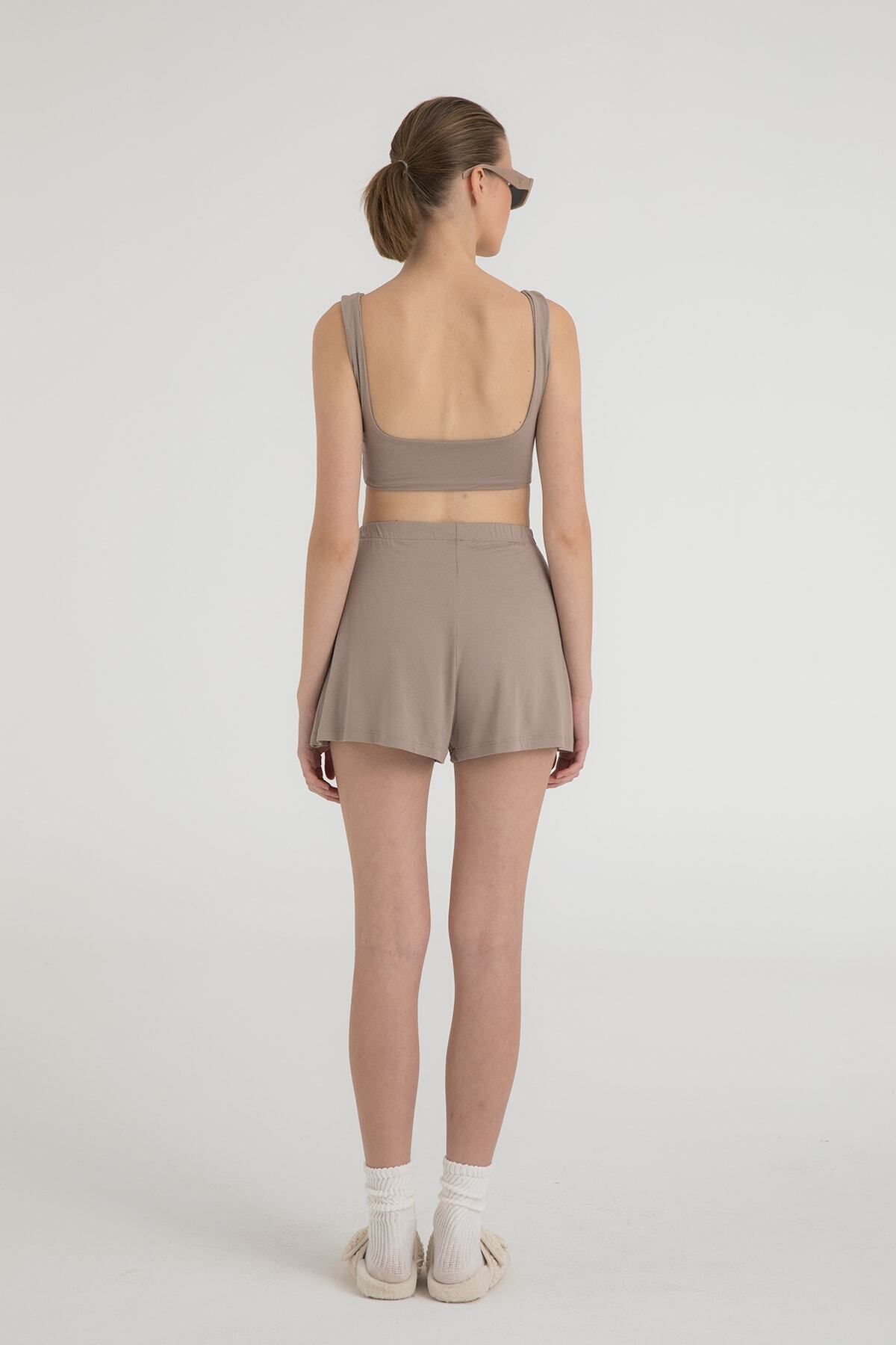 SHEISMONO-Ultra Soft Elastic Shorts 4