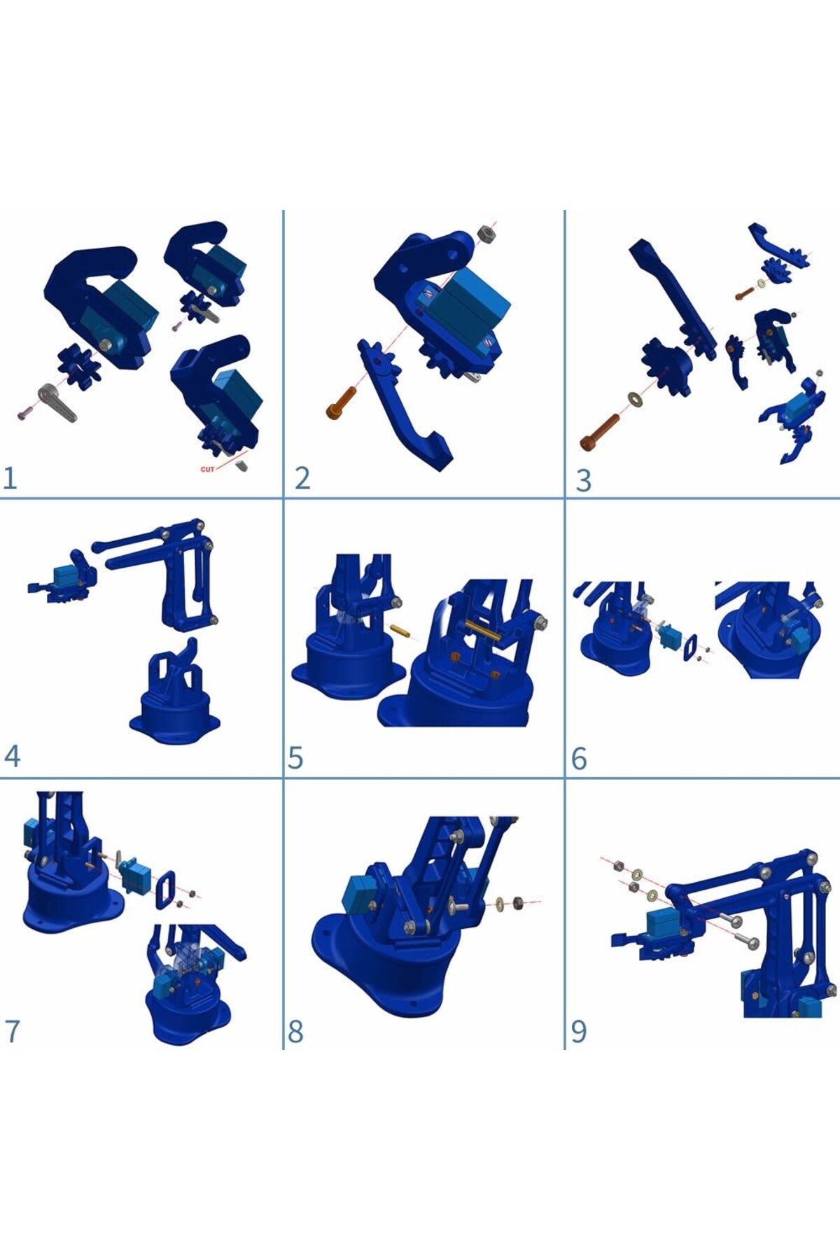 ARDUINO 3D ROBOT KOL KİTİ 3