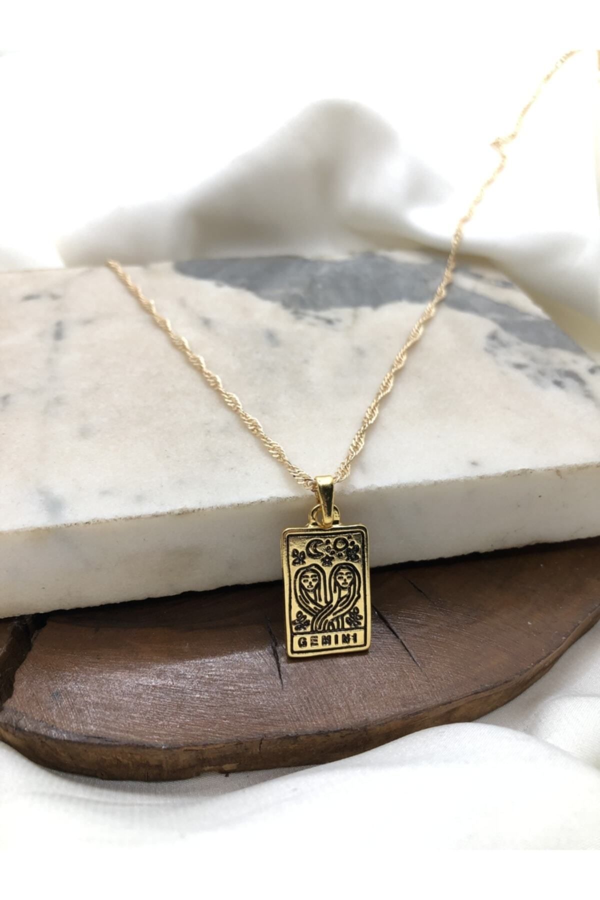 Gemini gold best sale pendant