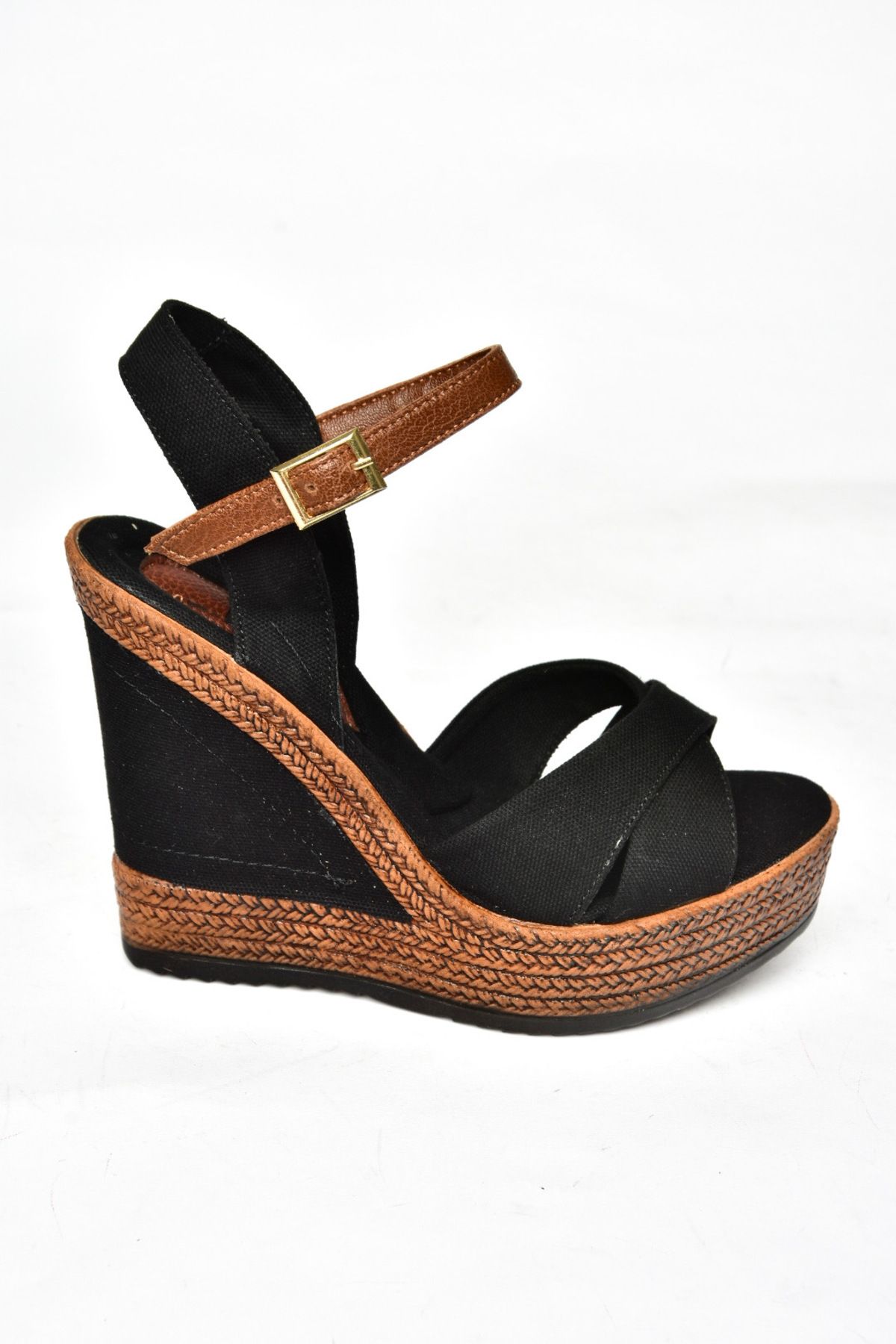 Fox Shoes-Чорні жіночі туфлі на підборах з наповнювачем 9674070905 6