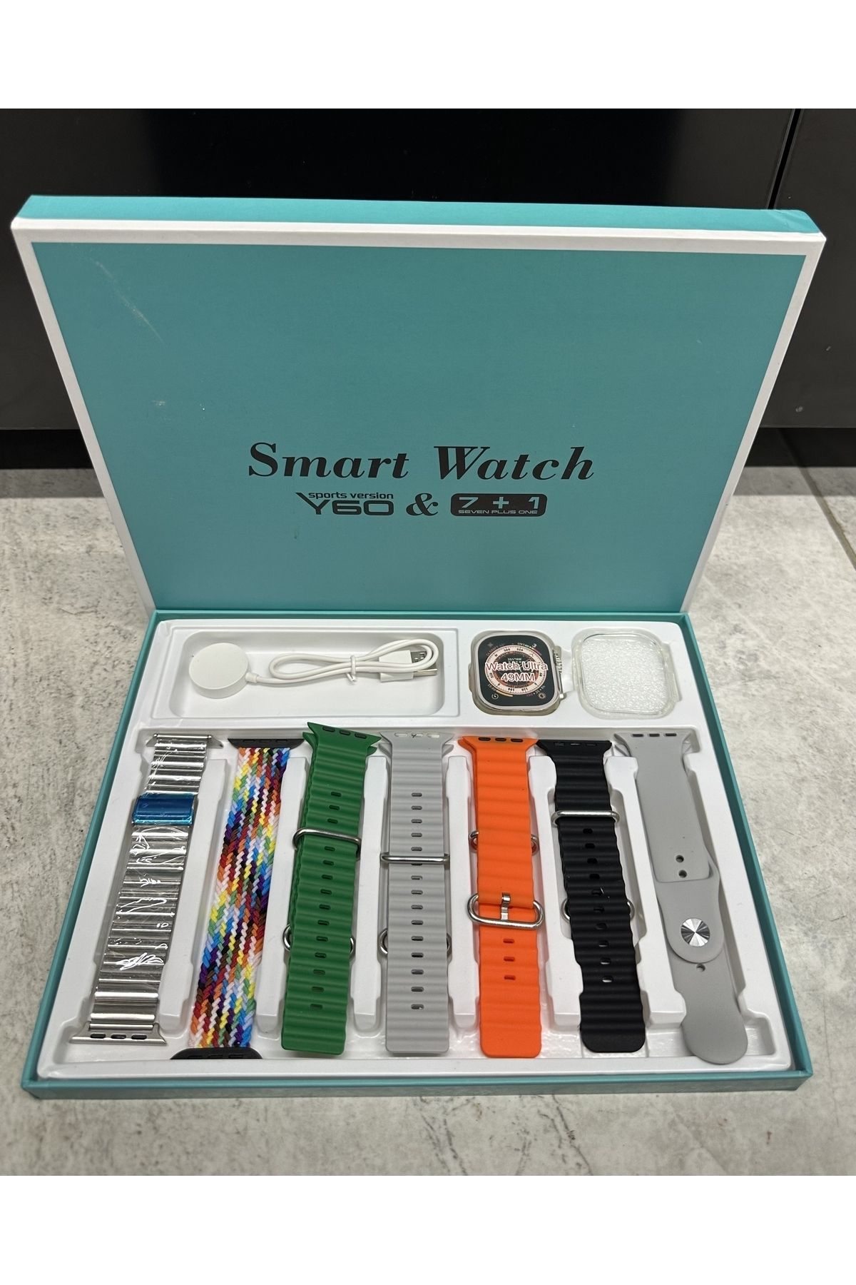 kadwex Yeni Nesil Watch 9 Ultra2 7 Kordonlu Y60 Ak ll Saat Koruma